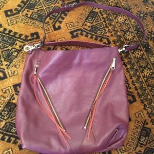 Rebecca Minkoff burgundy leather satchel